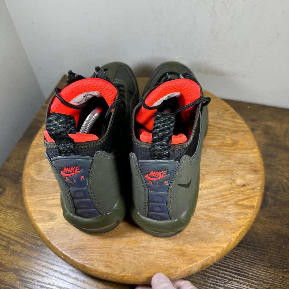 Nike Air Max 95 Sneakerboot Mens 10 Dark Loden Green Crimson 806809-300